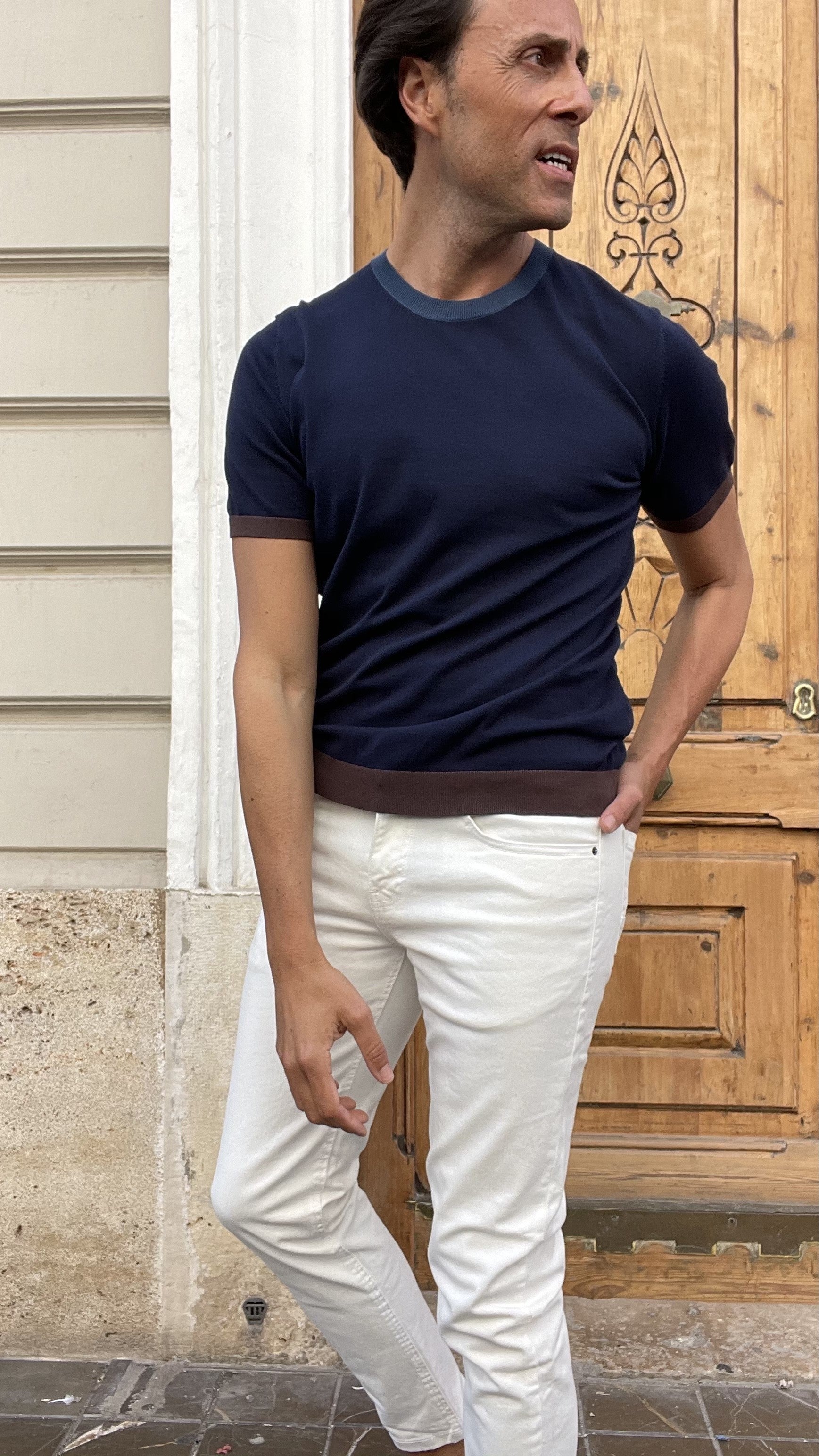 Capri-Strick-T-Shirt