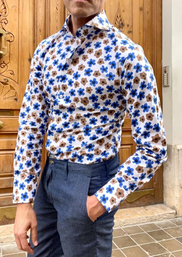 Camisa de hombre estampado Bali