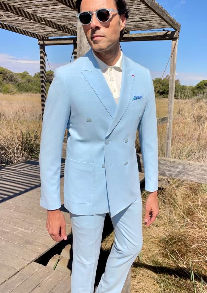 Zweireihiger Napoli-Anzug