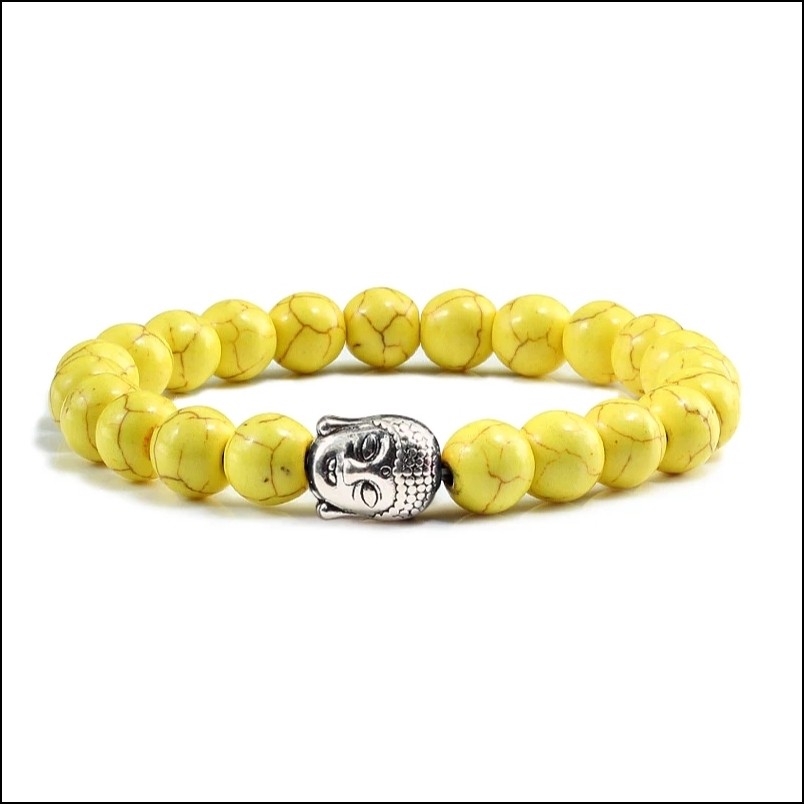 Naturstein-Buddha-Armband