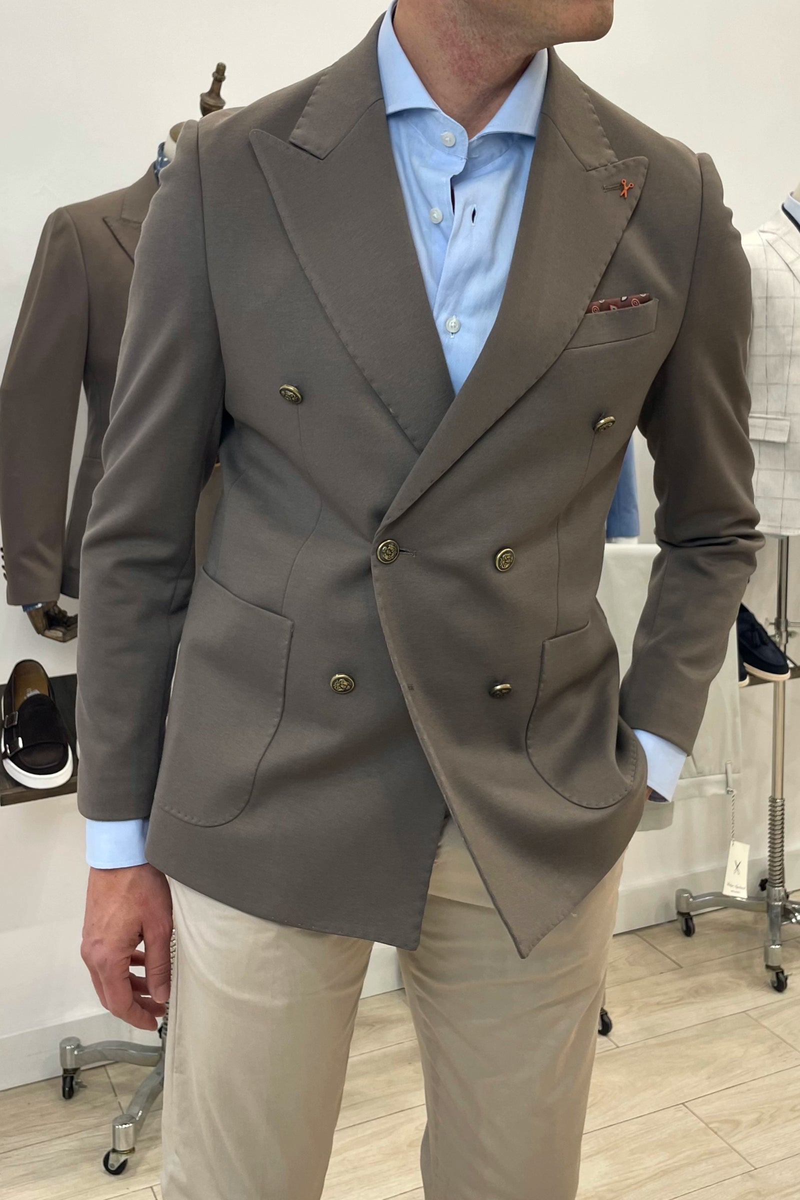 Americana cruzada Moka