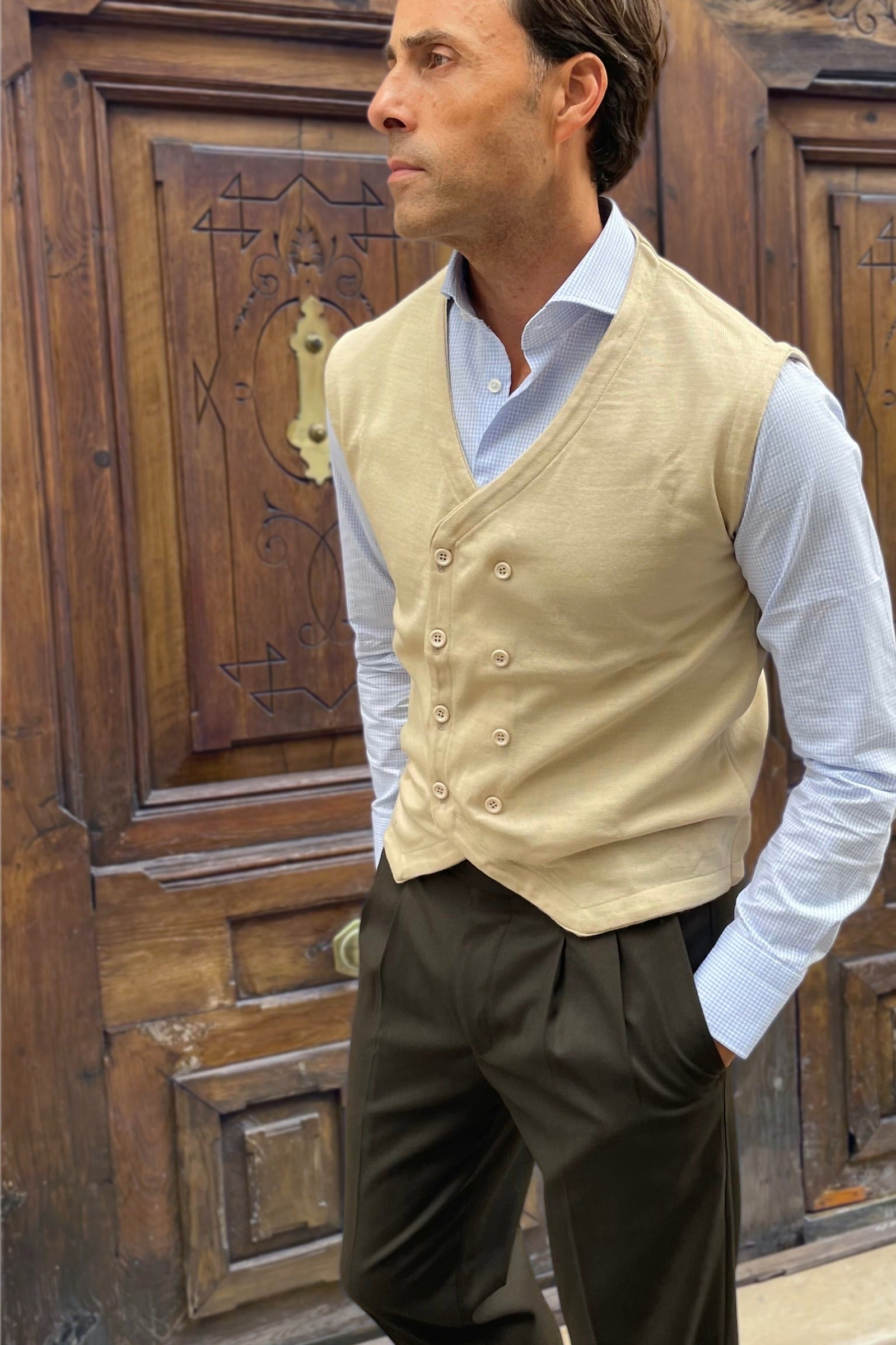 Chaleco cruzado Davide