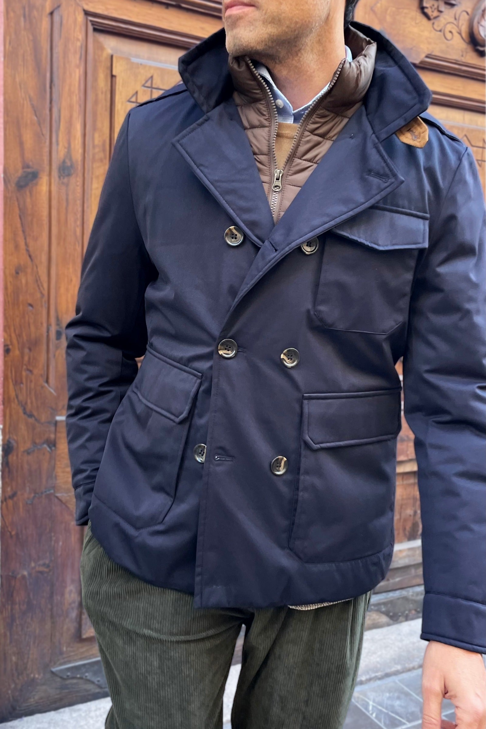 Chaqueta cruzada Chaleco Alberto