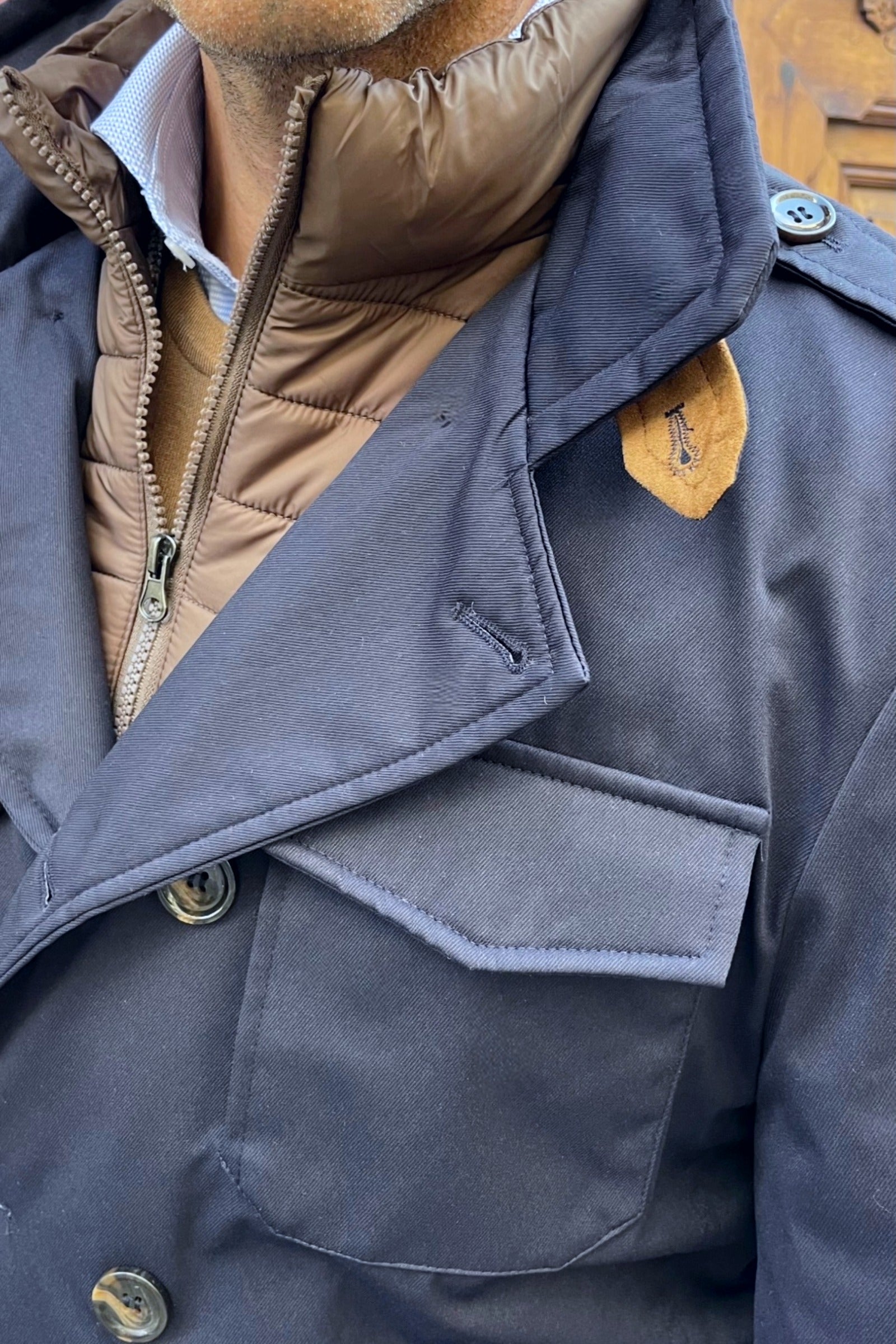 Chaqueta cruzada Chaleco Alberto