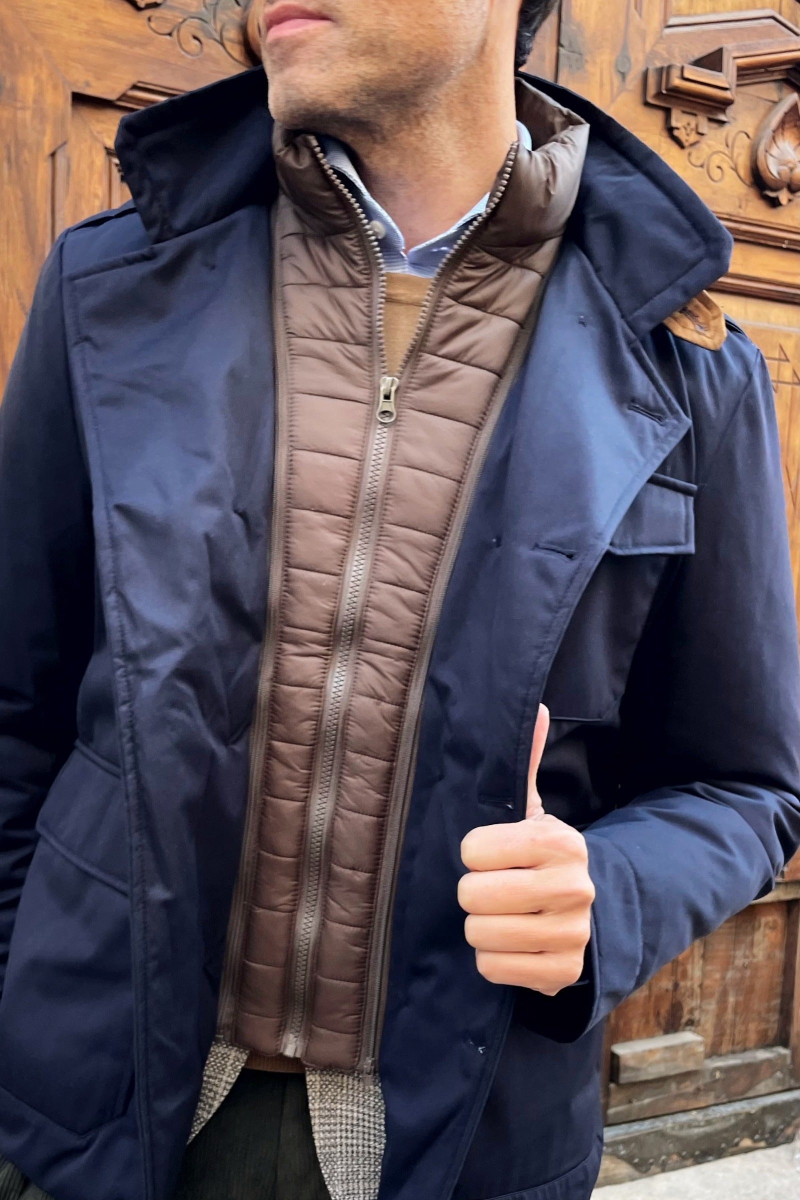 Chaqueta cruzada Chaleco Alberto