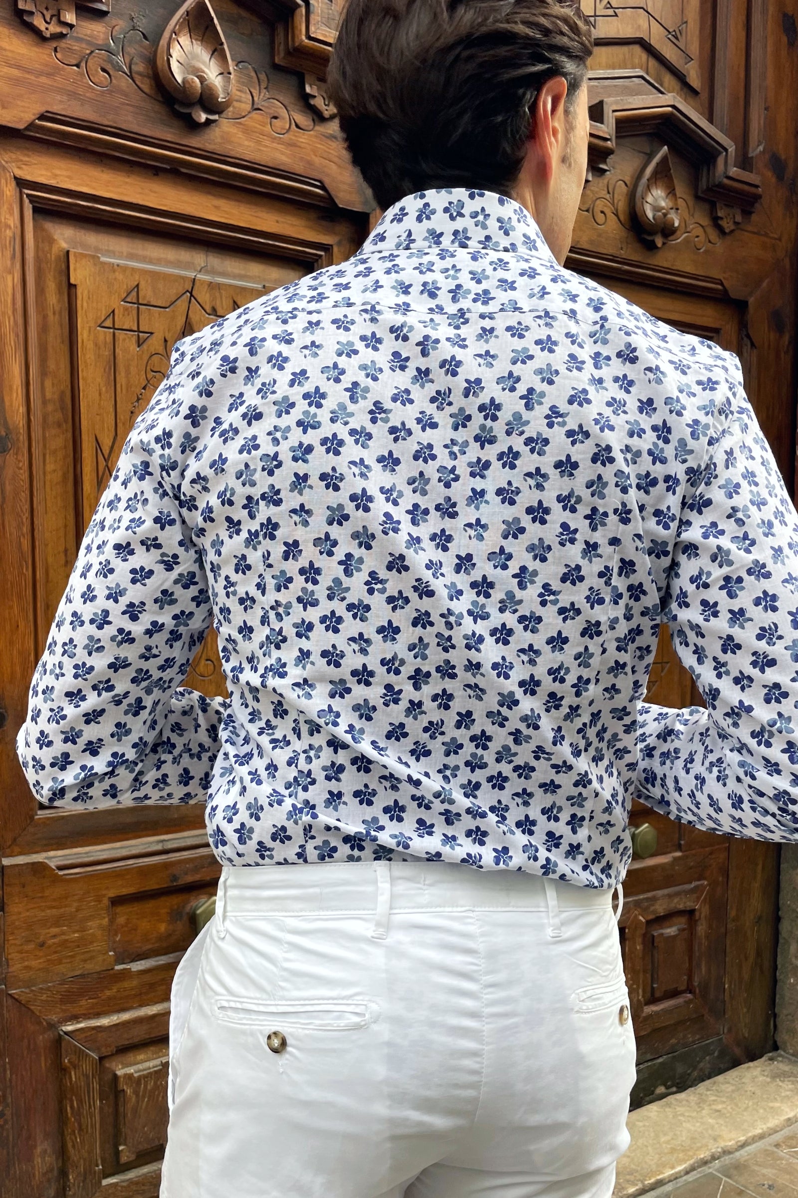 Detalle espalda Camisa de lino Pacha UOMOMANIA Valencia