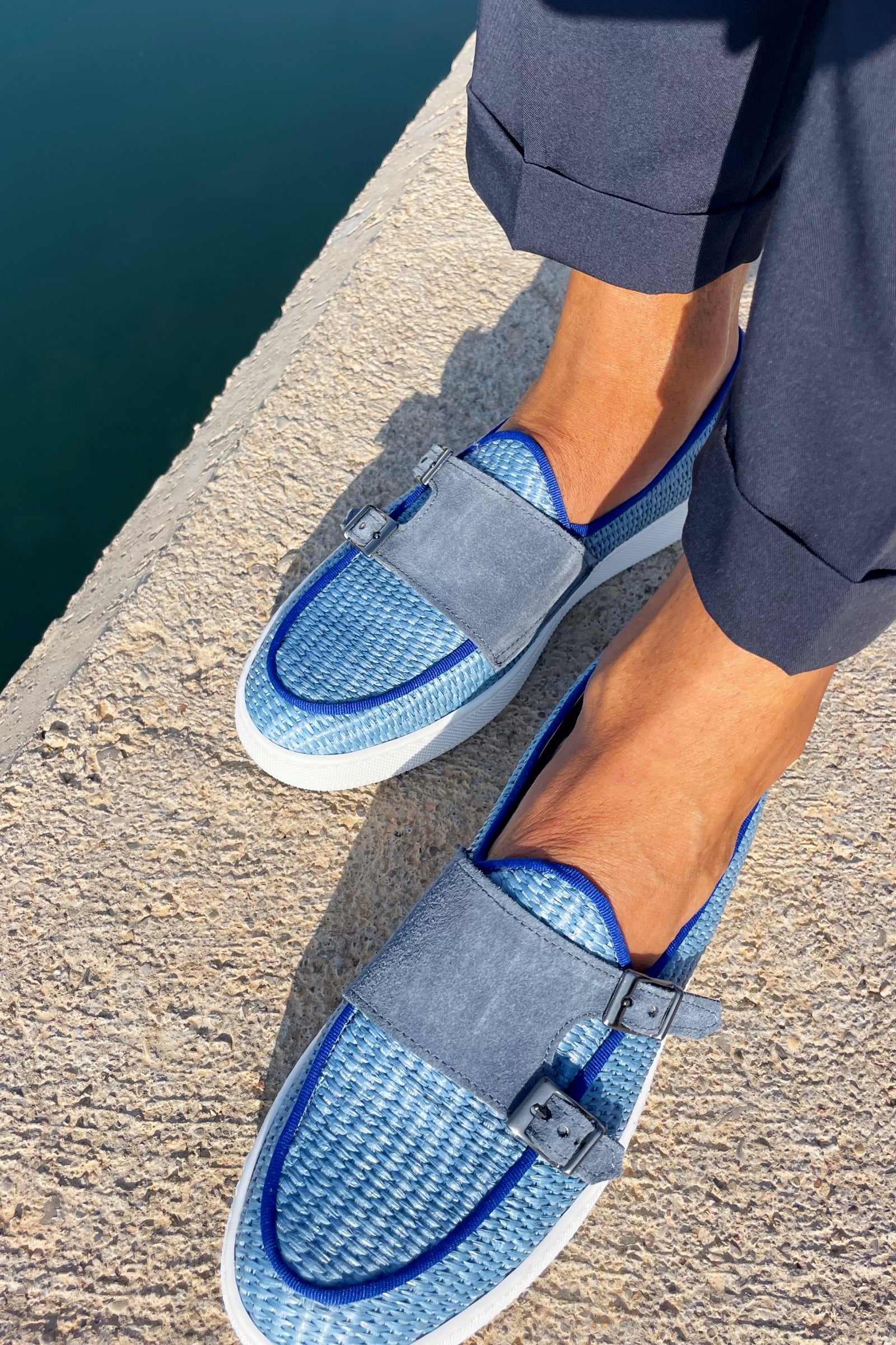 Zapatillas doble hebilla Umberto