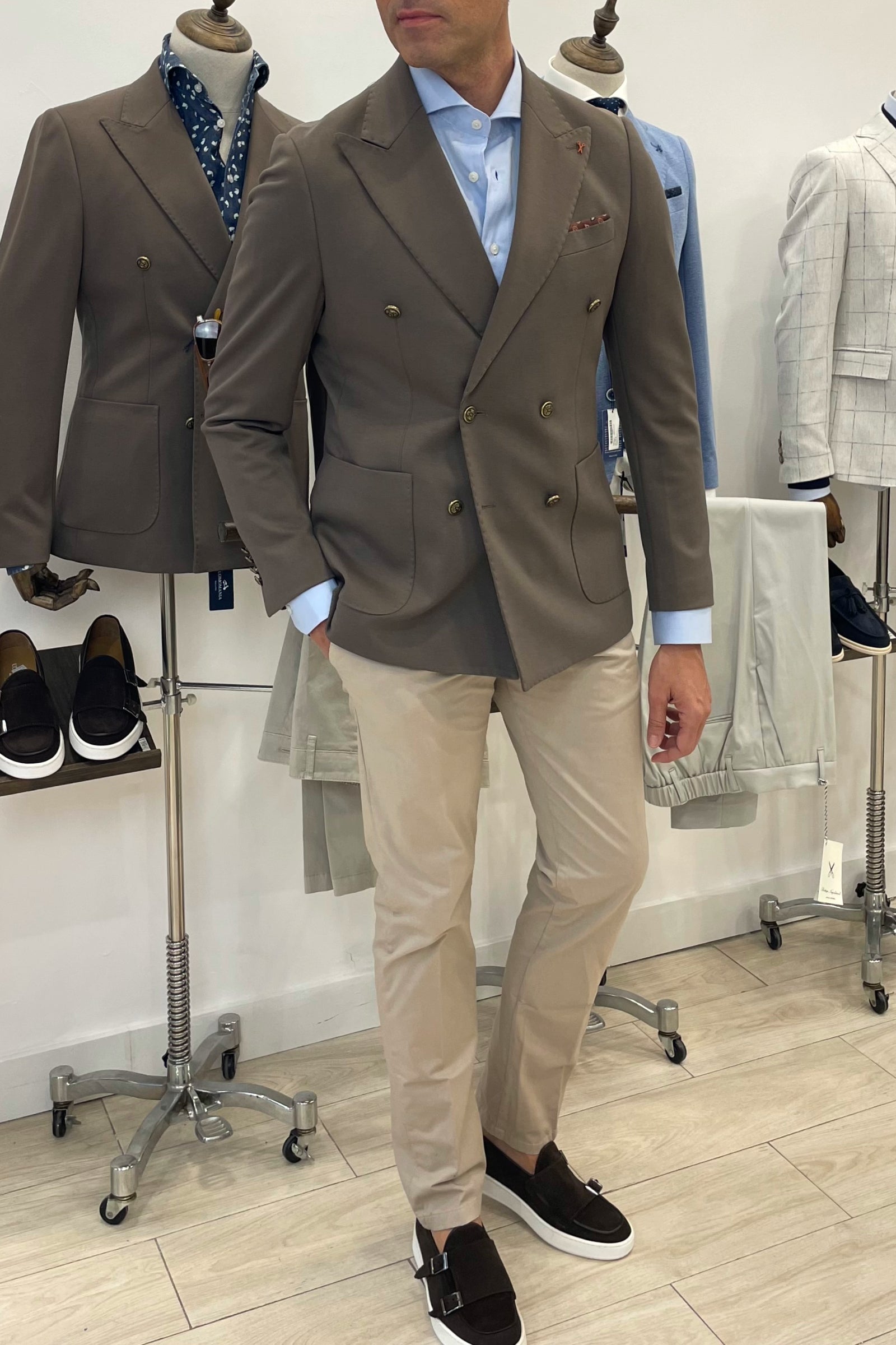 Americana cruzada Moka