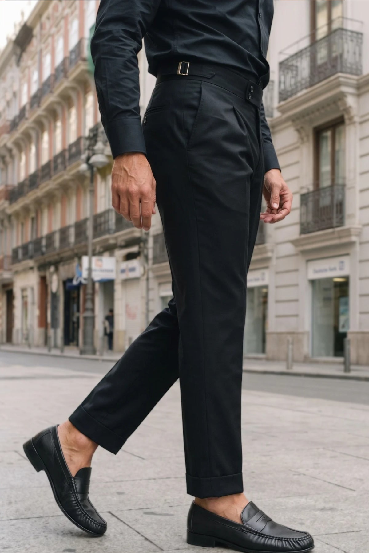 Gurkhas de vestir para hombre. Pantalones modernos valencia.