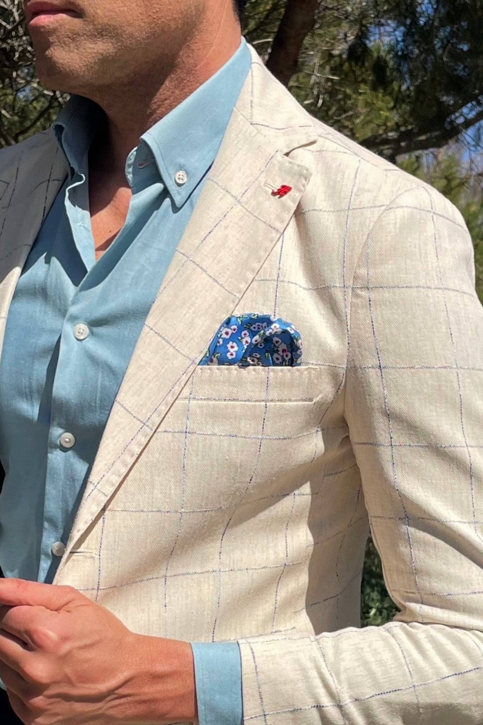 Fiorellino pocket square