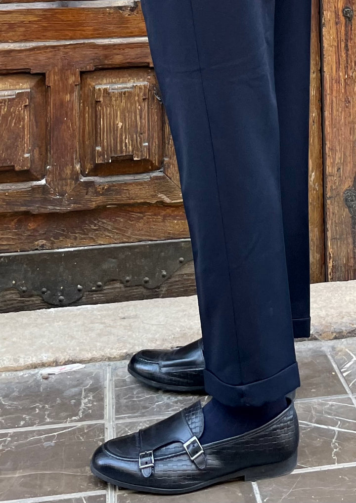 Mocasines Zapatos Hombre Elegantes Italianos Zapatos Doble Hebilla