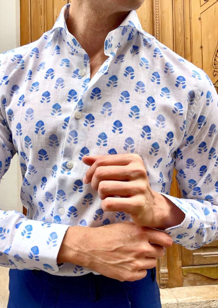 Camisa de lino para hombre Provenza