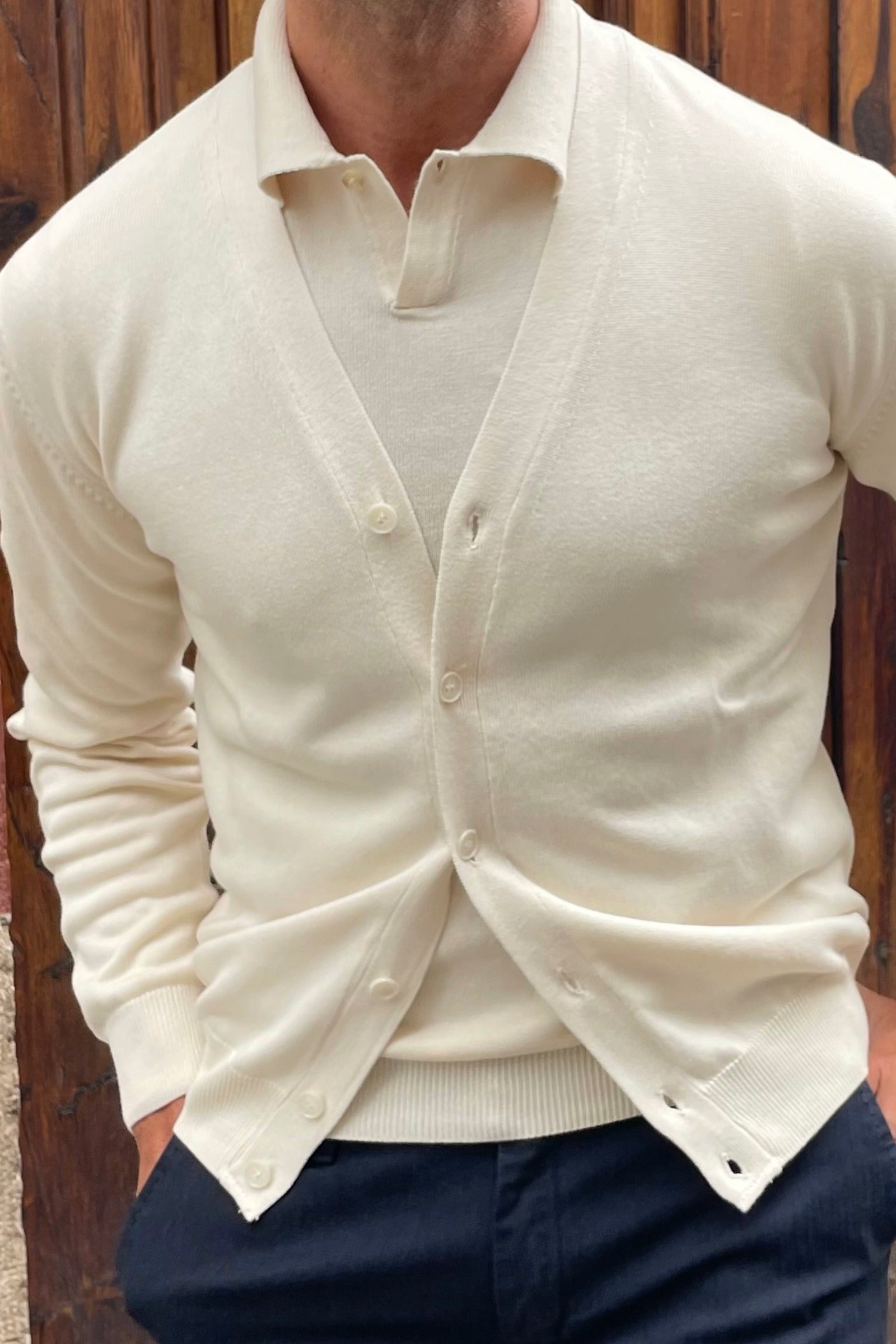Cardigan de punto para hombre - UOMOMANIA