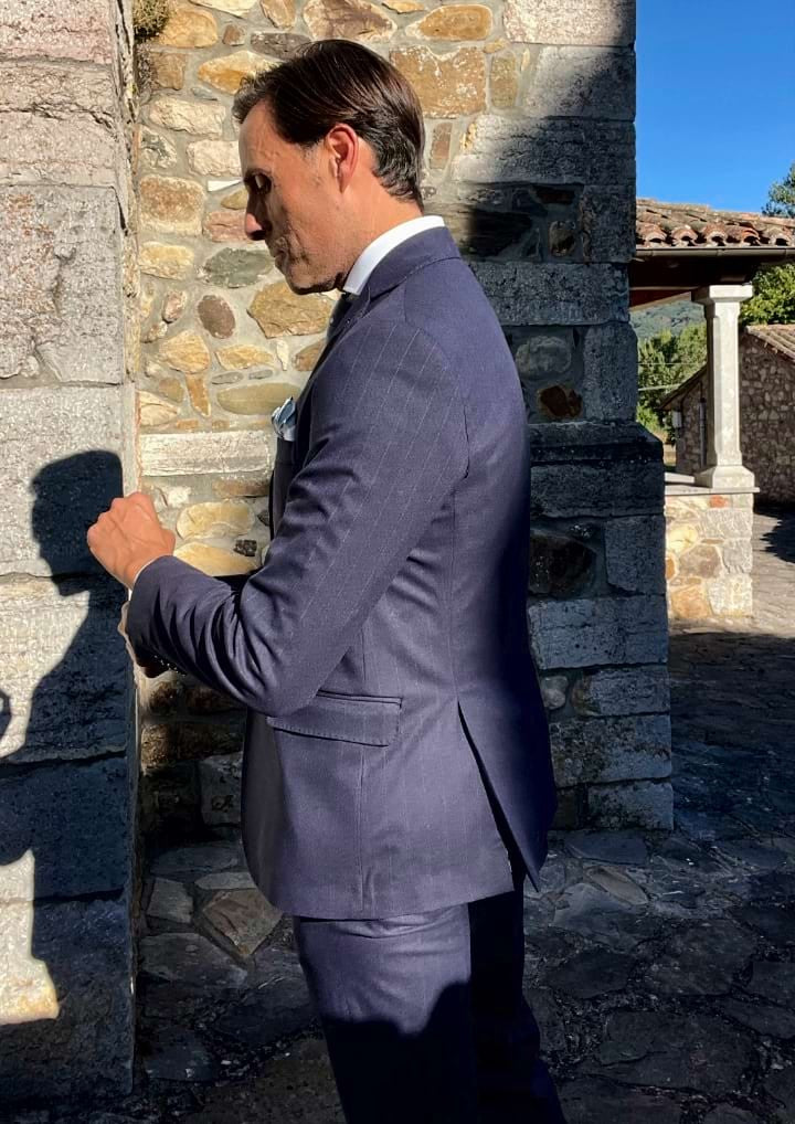 Vittorio gestreifter Anzug
