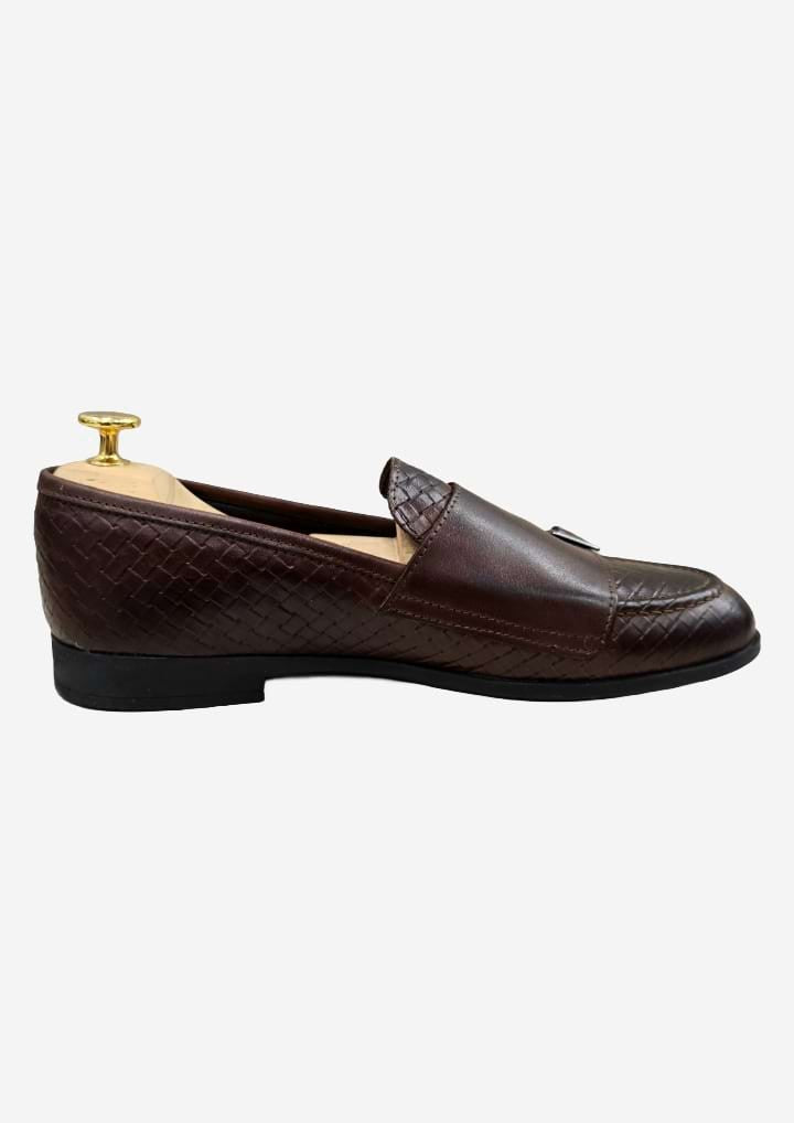 Detalle lateral zapatos para hombre Liuzzi marrón