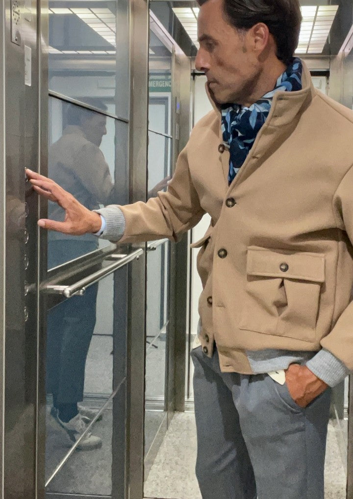 Chaqueta hombre invierno Luigi beige