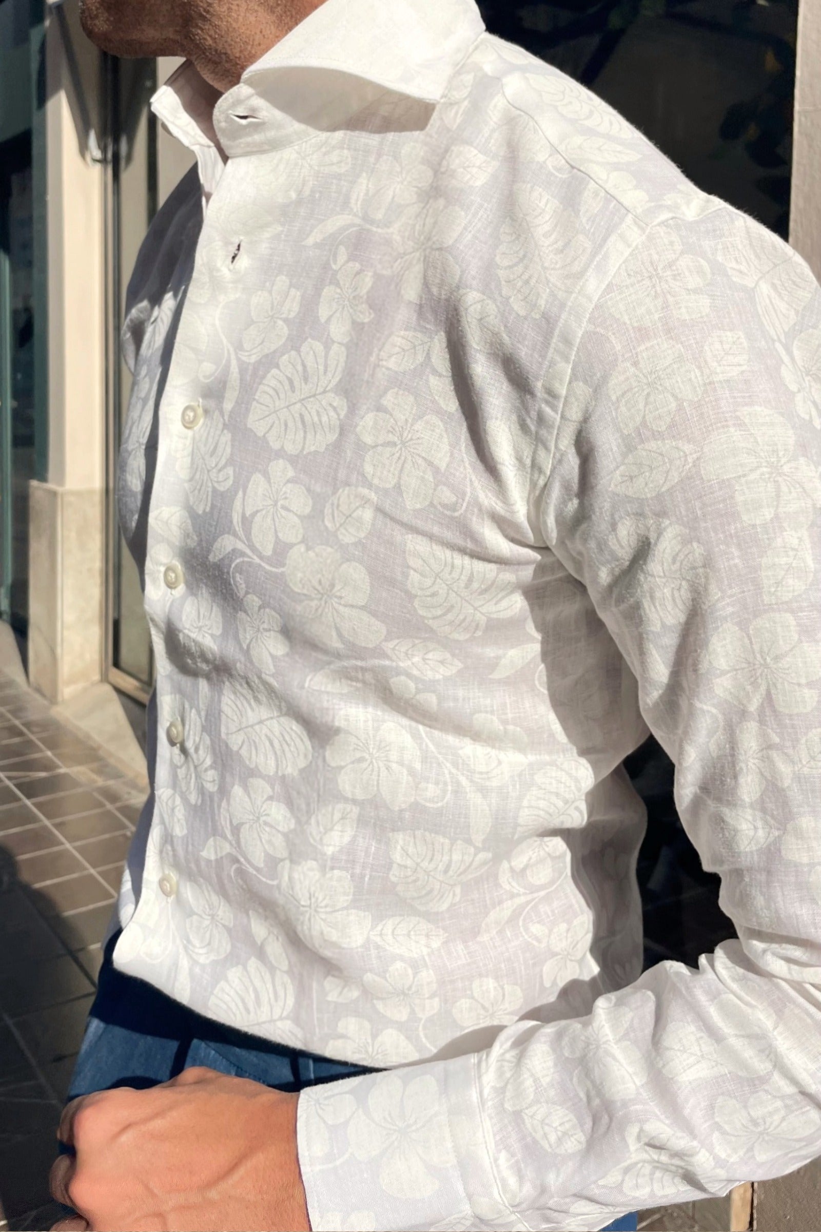 Camisa lino Chiaia