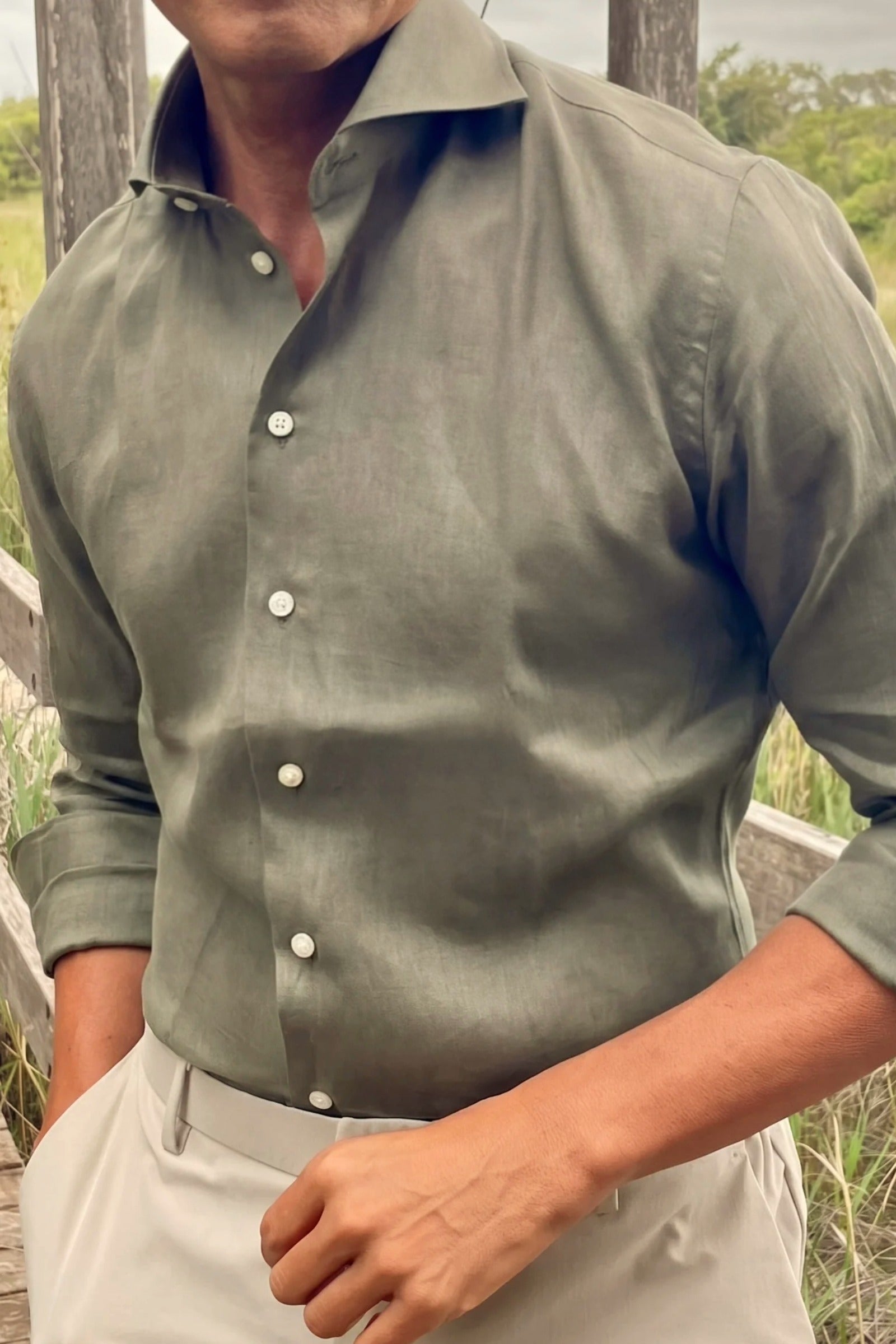 Camisa lino Portofino