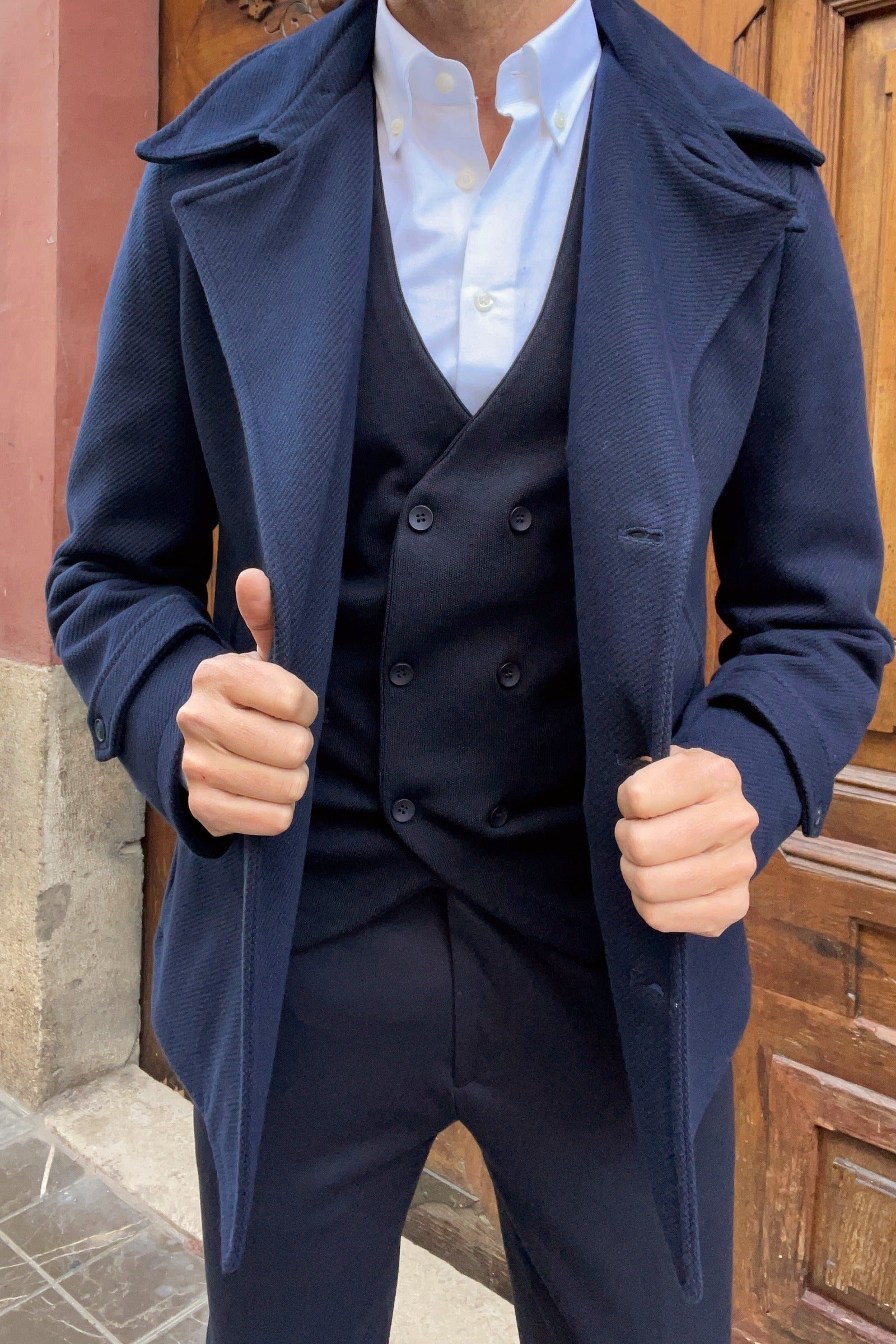 Chaleco punto cruzado Giorgio