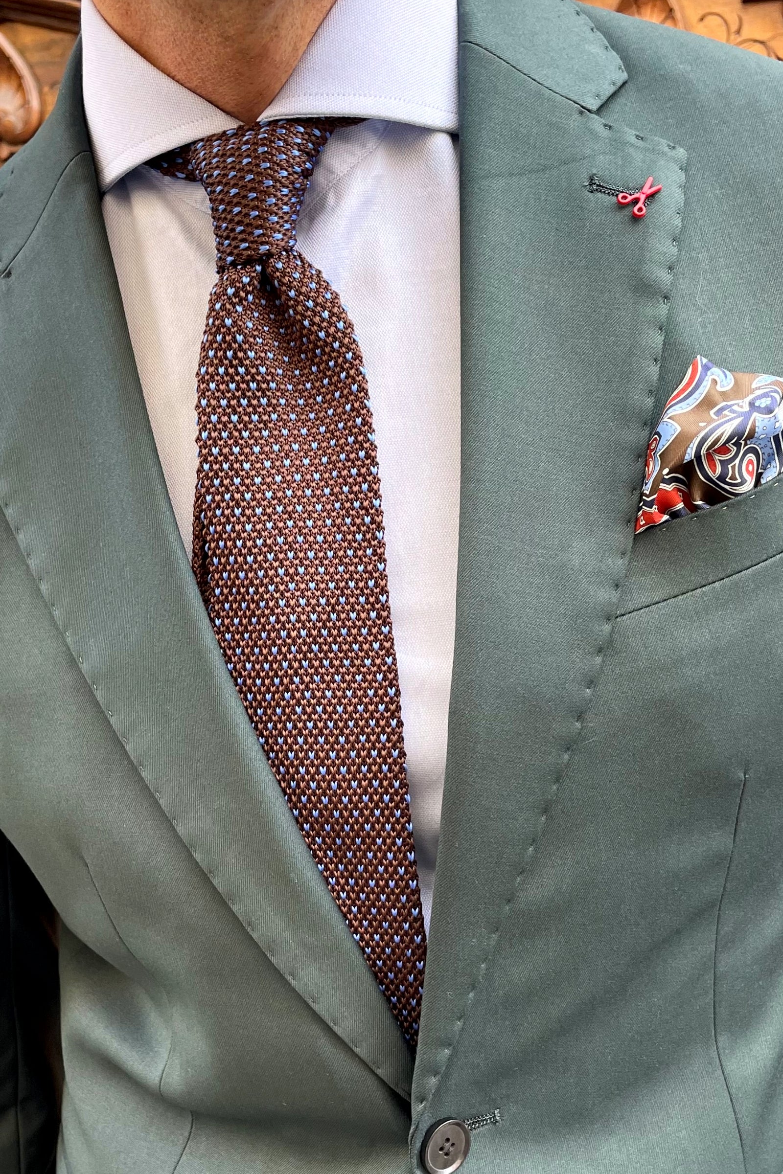Pinpoint Tricot Tie