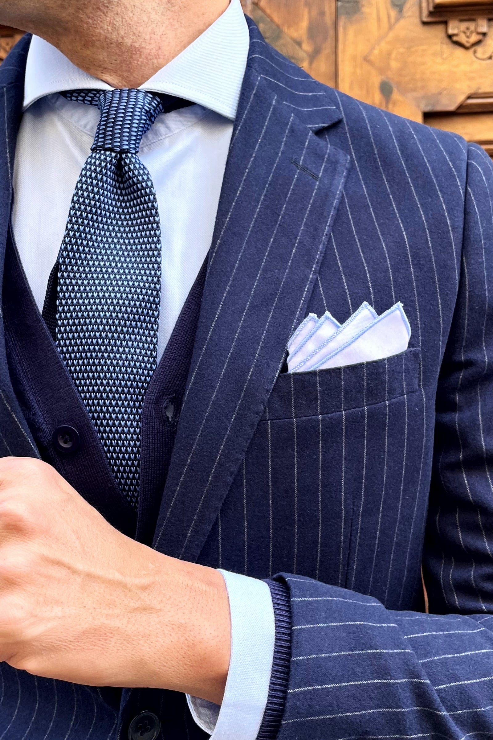 Pinpoint Tricot Tie